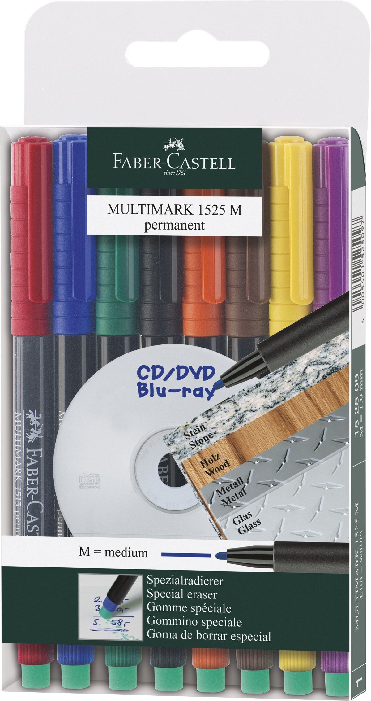 MARKER PERMANENT SET 8 M MULTIMARK FABER-CASTELL MARKER PERMANENT SET 8 M MULTIMARK FABER-CASTELL